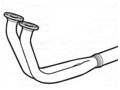 9000 1990 to 1992 B202 w/o CAT exhaust downpipe