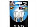 Philips Vision Plus Signalling Bulb SINGLE FILAMENT - TWIN PACK