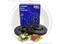 9-3SS 03-12 345mm EBC Front Brake Kit Performance Discs & Yellowstuff Pads