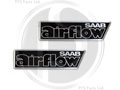 Classic 900 & 9000 - 'SAAB airflow' Badge Small - PAIR